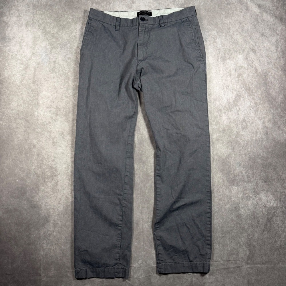 Banana Republic Emerson Straight Leg Chino Pants Gray 33x29 Business Casual